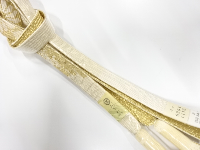 未使用品　正絹　撚り房　手組帯締め